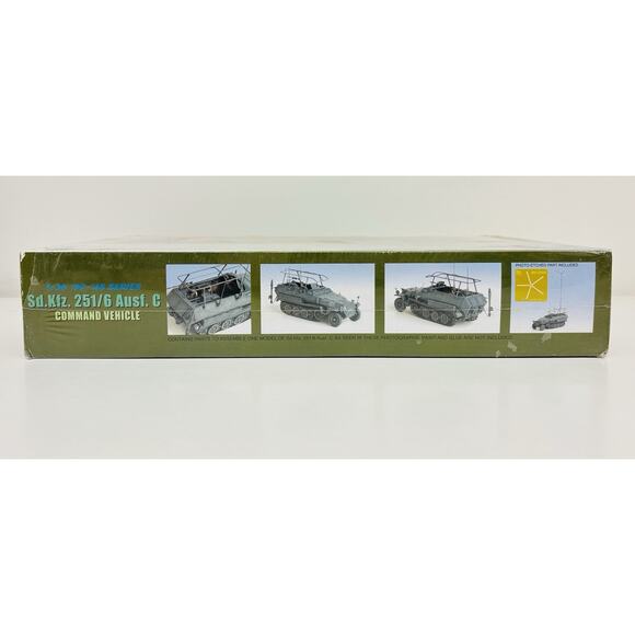 DML/Dragon #6206 1/35 Sd.Kfz. 250/6 Ausf. C Command Vehicle Dragon Sd.Kfz. 251/6 Ausf. C Command Vehicle 1:35 Plastic Model Kit 6206 Sealed